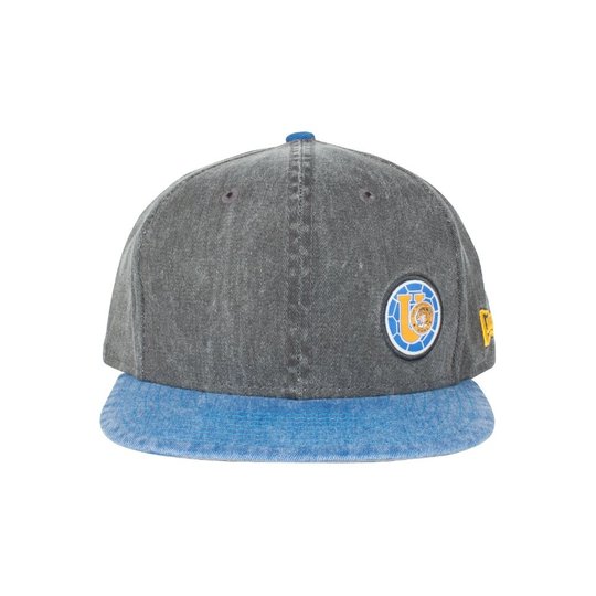 GORRA LOGO RETRO AZUL GRIS 9750